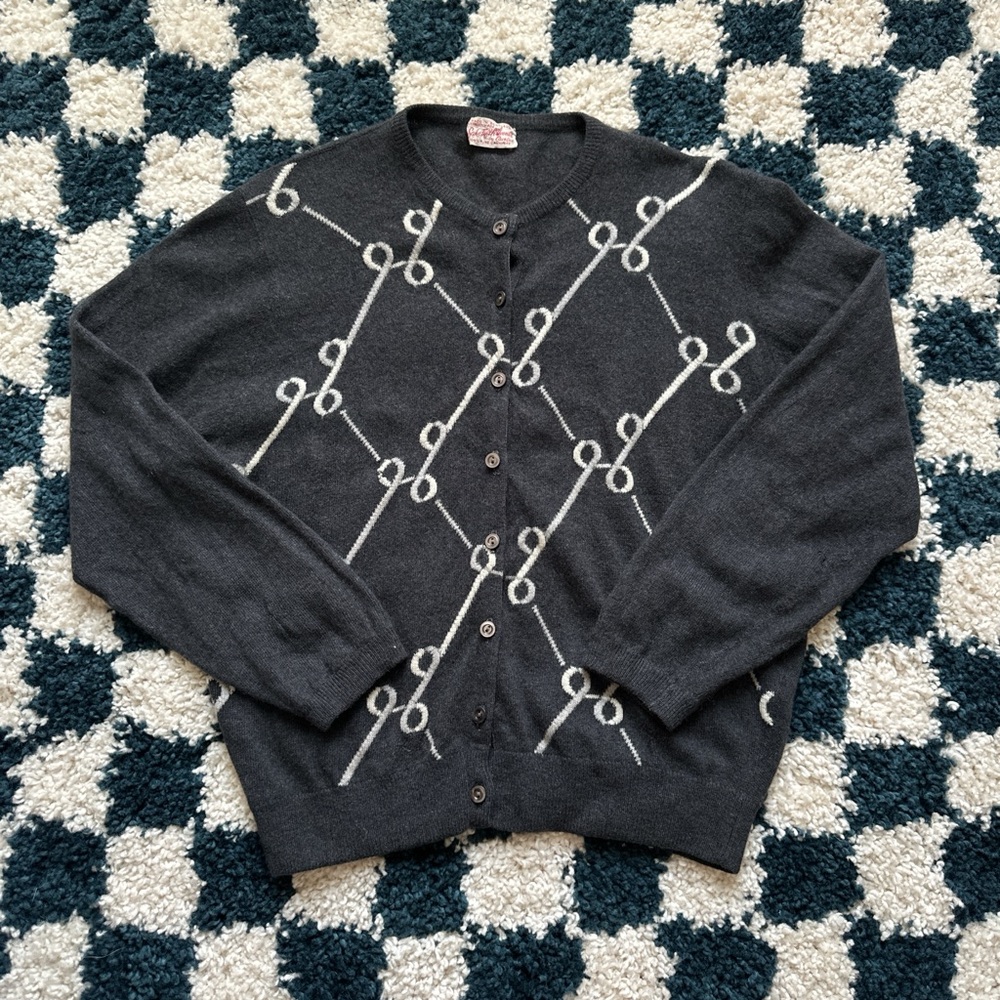 Vintage 1980s Saks Fifth Ave cashmere cardigan